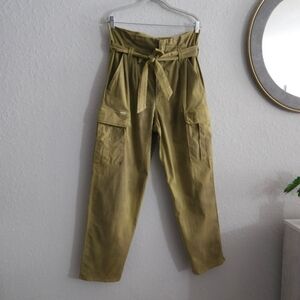 MOTHER Olive Green High-Waisted Pants
